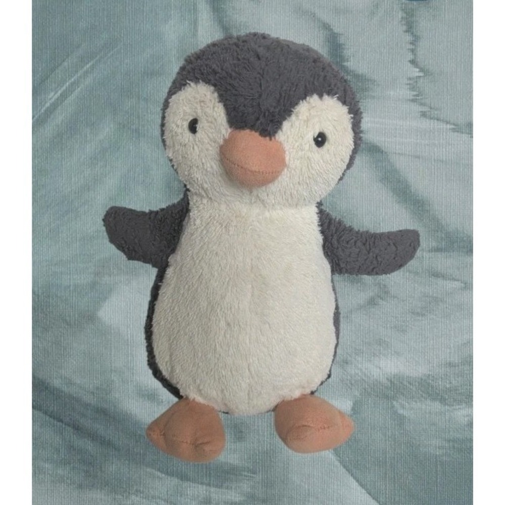 Jellycat Peanut Penguin Plush Gray Soft Toy Stuffed Animal London 9" Cute Bird
